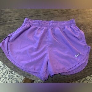 Nike Women's Purple Dri- Fit tempo runnings shorts